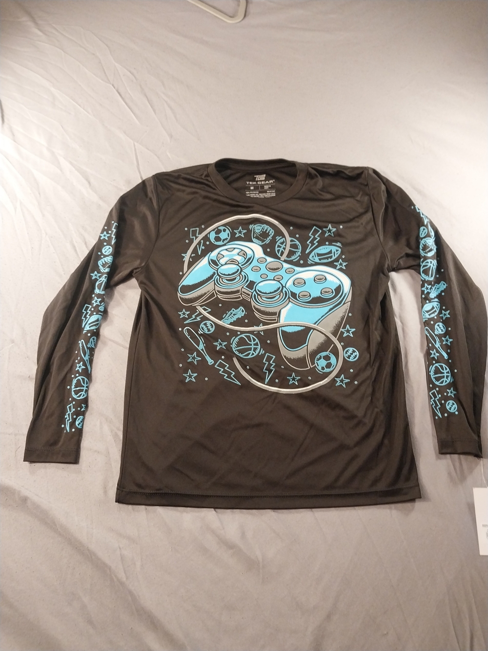 Tek Gear Boys Gamer Long Sleeve Performance Tee #129